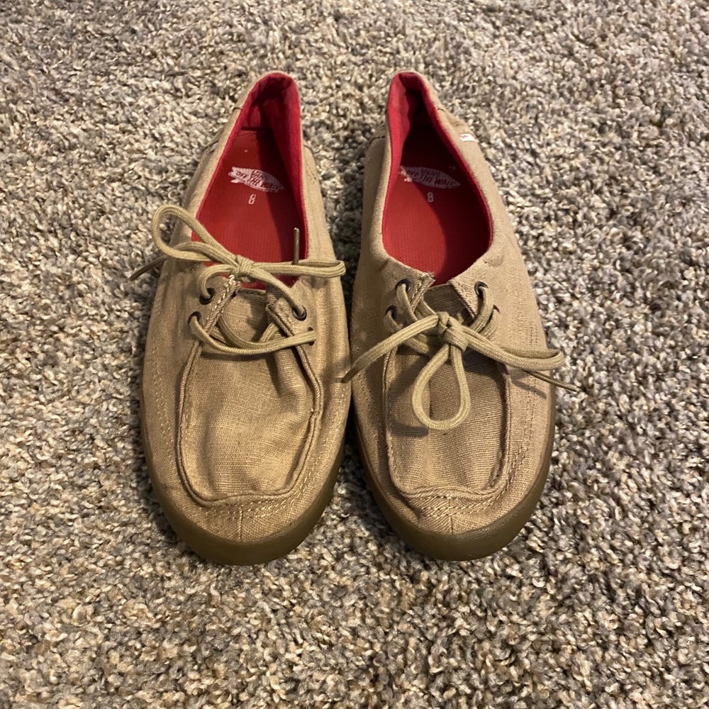 Tan surf side Vans